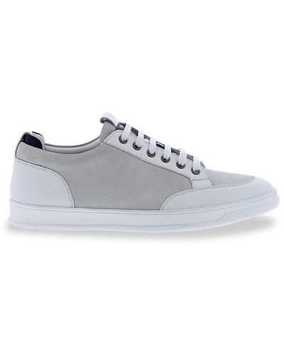 English Laundry Kobi Suede & Leather Sneakers - White