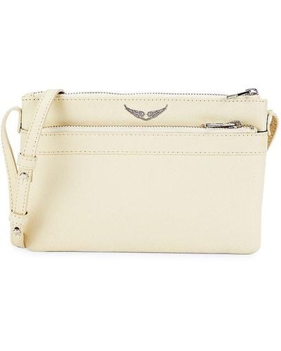 Zadig & Voltaire Stella Wings Leather Crossbody Bag - Natural