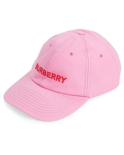 Burberry Logo Baseball Cap - Pink