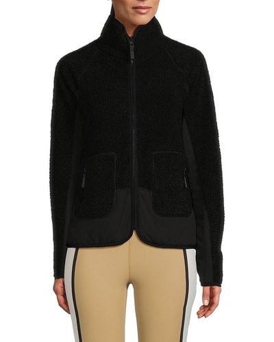 SAGE Collective City Faux Shearling Jacket - Black