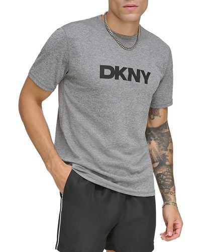 DKNY Logo Short Sleeve Tee - Gray