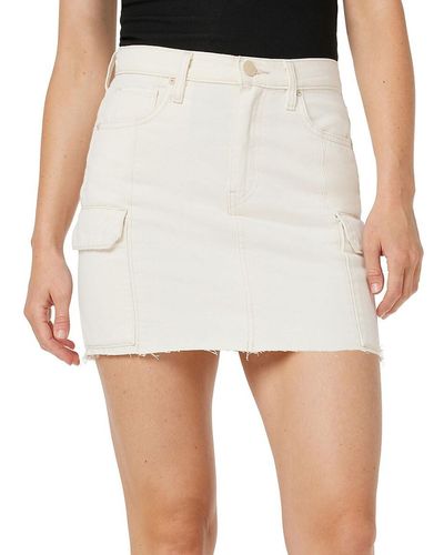 Hudson Jeans Viper Cargo Mini Skirt - White