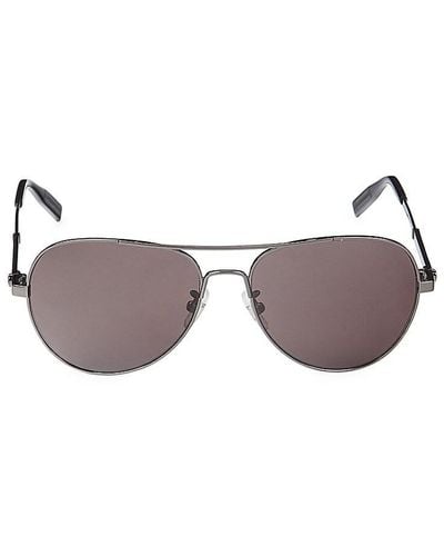 Montblanc 58mm Aviator Sunglasses - Gray