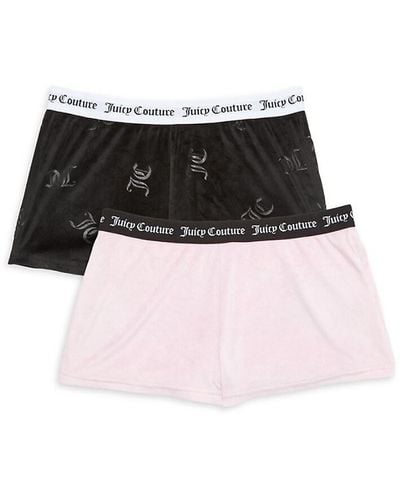 Juicy Couture 2-pack Logo Hipster Briefs - Black