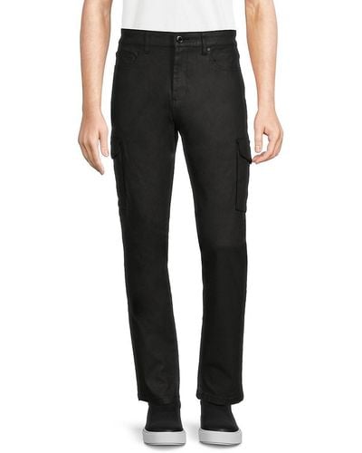 Karl Lagerfeld Solid Cargo Trousers - Black