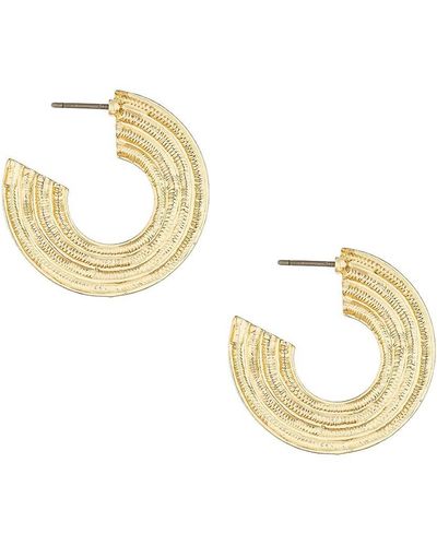 Ettika 18k Goldplated Half Hoop Earrings - Metallic