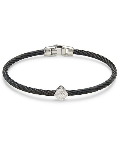 Alor 18k , Stainless Steel, & Diamond Bracelet - White