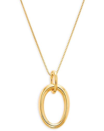 Tateossian 18k Goldplated Sterling Silver Interlock Neckace - Metallic