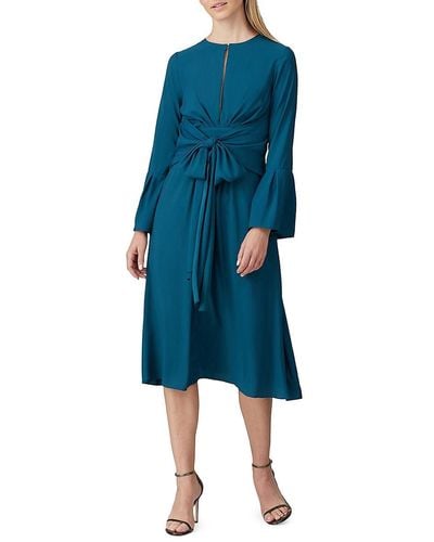 TOME Bell-sleeve A-line Dress - Blue