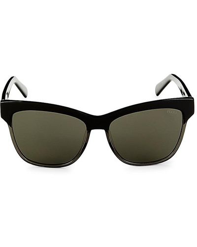 Emilio Pucci 57Mm Cat Eye Sunglasses - Black