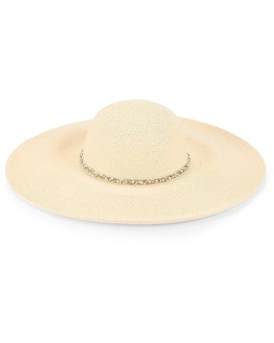 Eugenia Kim Bunny Embellished Trim Sun Hat - Natural