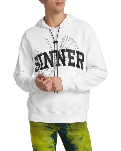 RTA Sinner Graphic Hoodie - Grey