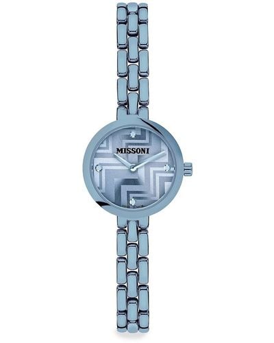 Missoni Petite 25mm Stainless Steel Bracelet Watch - Blue
