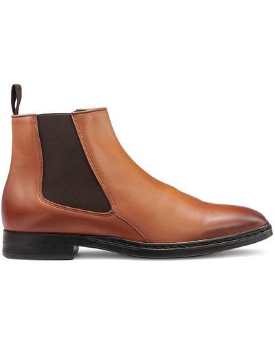 Karl Lagerfeld Leather Chelsea Boots - Brown