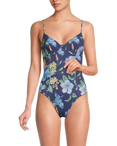 Onia Chelsea One Piece Swimsuit - Blue