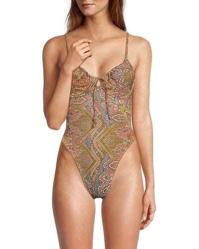 Montce Lucy Tie One Piece Swimsuit - Brown