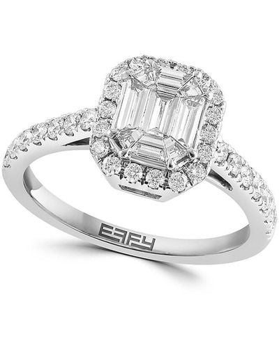 Effy 14K & 1.01 Tcw Diamond Ring - Gray
