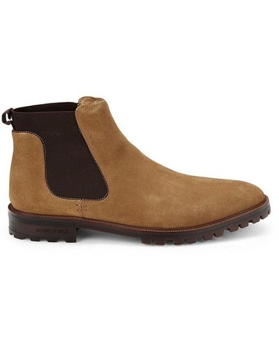 Kenneth Cole Tola Suede Chelsea Boots - Brown