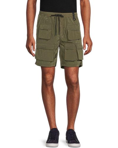 St. John Dkny Solid Cargo Shorts - Green