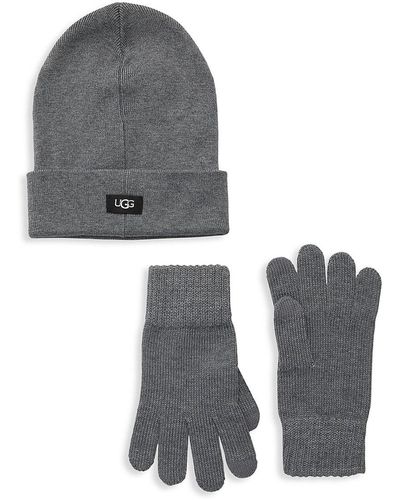 UGG 2-Piece Hat & Tech Gloves Set - Gray