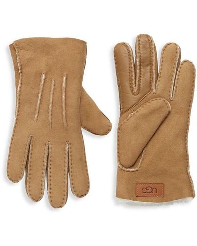 UGG Shearling Gloves - Brown