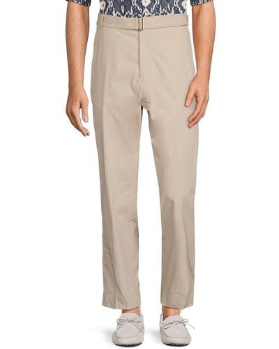 Officine Generale Solid Dress Trousers - Natural