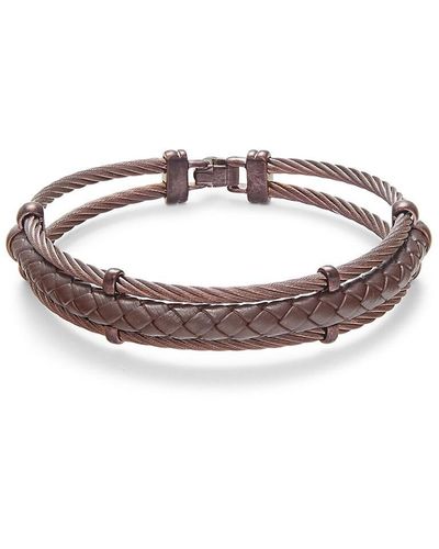 Alor Stainless Steel & Leather Bracelet - Multicolor
