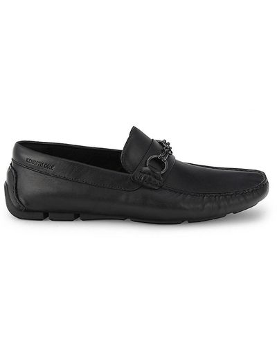 Kenneth Cole Tolbert Leather Bit Driving Loafers - Black