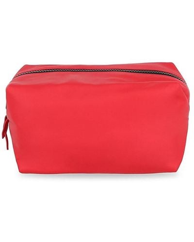 Bottega Veneta Leather Cosmetic Case - Red