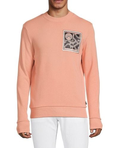 Scotch & Soda Graphic Crewneck Sweater - Pink