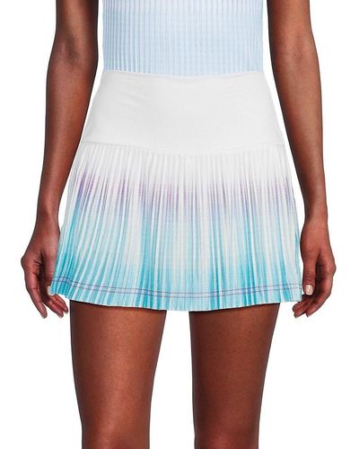 K-swiss Ombre Pleated Tennis Skirt - Blue