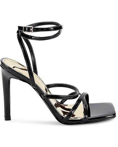 Guess Shimmer Stiletto Heel Sandals - Metallic