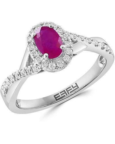 Effy 14K, & Diamond Ring - Pink