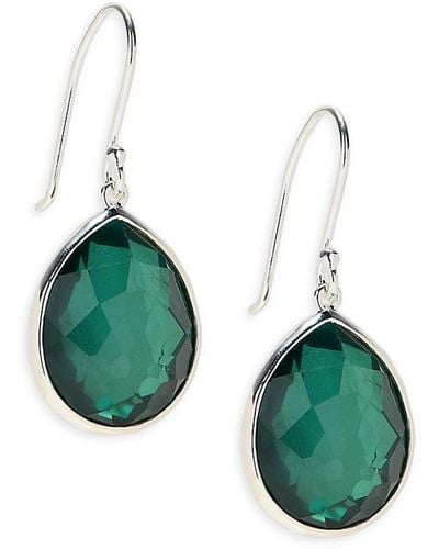 Ippolita Wonderland Rock Candy Sterling, Crystal & Pyrite Doublet Teardrop Earrings - Green
