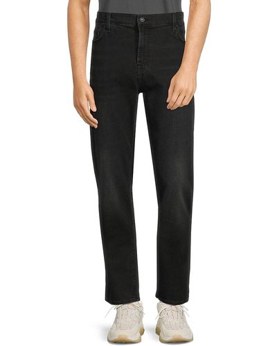 7 For All Mankind Paxtyn High Rise Faded Jeans - Black