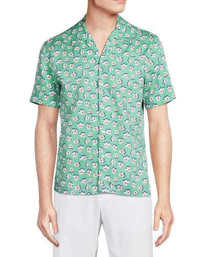 Bonobos Riviera Floral Sport Shirt - Green