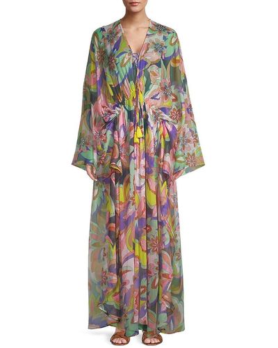 Ramy Brook Austin Floral Cover Up Dress - White