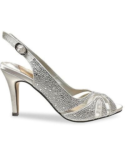 Lady Couture Adore Embellished Slingback Sandals - Metallic