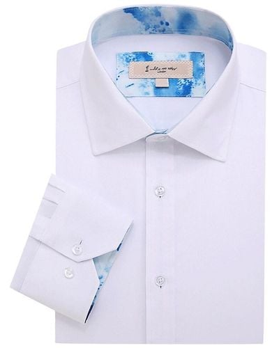1 Like No Other Solid Dress Shirt - Blue