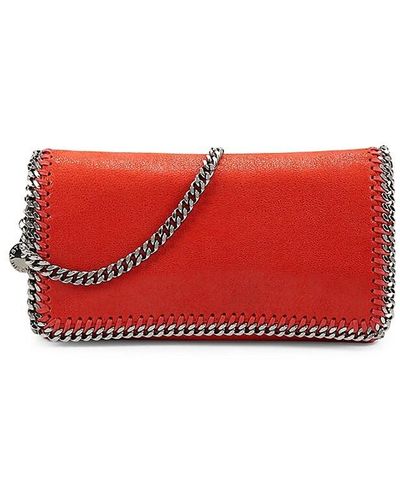Stella McCartney Falabella Vegan Leather Crossody Bag - Red