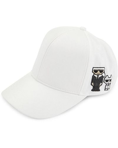 Karl Lagerfeld Karl And Choupette Baseball Cap - White