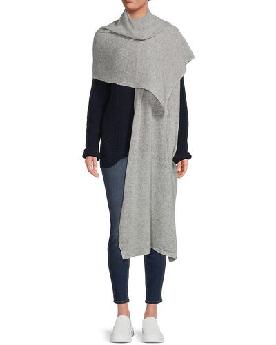 Portolano Cashmere Wrap Shawl - Grey