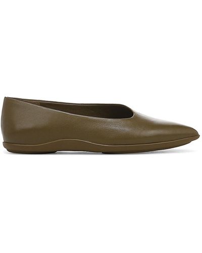 Vince Lex Pointed Toe Flats - Brown