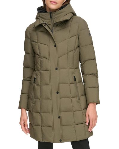 DKNY WOMEN'S LONG PUFFER JACKET~MULTIPLE COLOR & SIZE NEW 