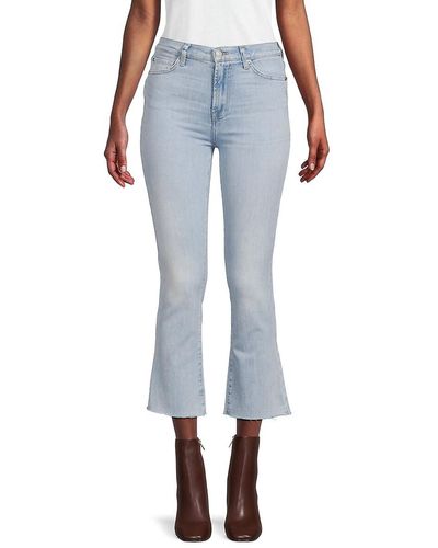 7 For All Mankind High Waist Slim Kick Flare Jeans - Blue
