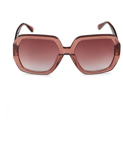 DIFF Nola 54mm Geometric Sunglasses - Pink