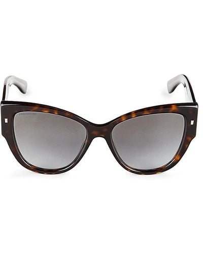 DSquared² 56mm Cat Eye Sunglasses - Brown