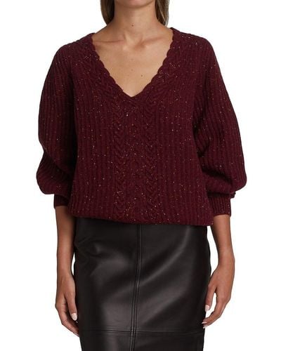 Co. 'Wool-Blend Pullover Jumper - Red