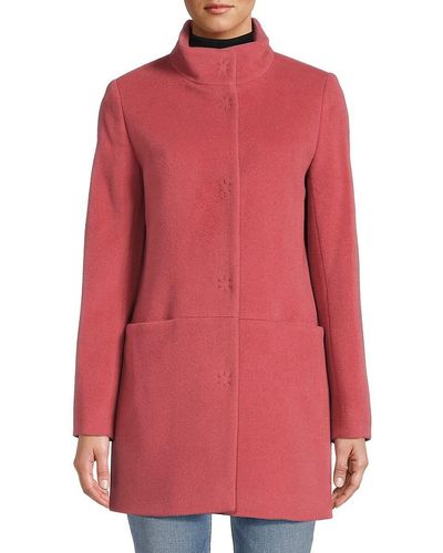 Cinzia Rocca Wool Blend Coat - Pink