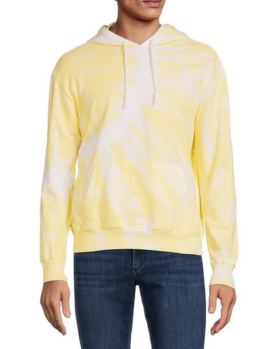 Sovereign Code Glitch Graphic Dropped Shoulder Hoodie - Yellow